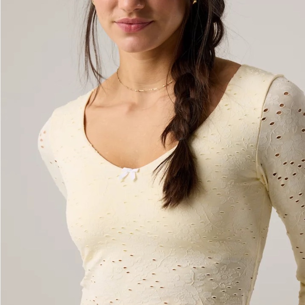 OFFLINE by Aerie Treat Yourself Cropped Long Sleeve Shirt - Picture 16 of 16